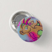 Neon Goat Button (Vorne & Hinten)