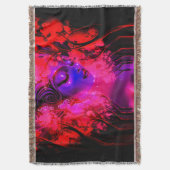 Neon Goddess in Enchanted Forest Decke (Vorderseite Vertikal)