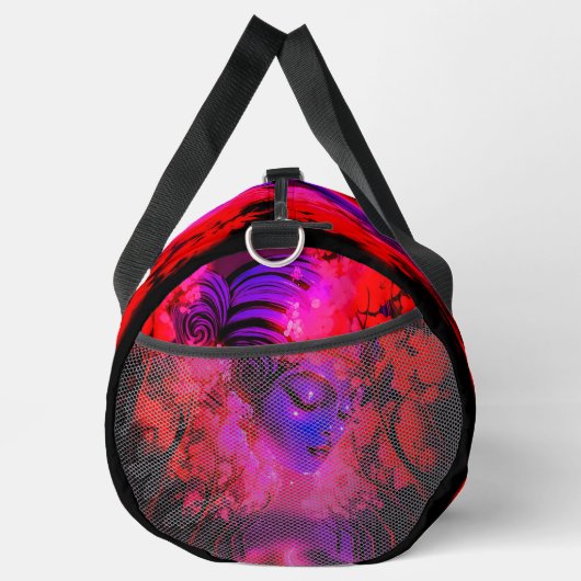 Neon Goddess in Enchanted Forest Duffle Bag (Rechts)
