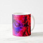 Neon Goddess in Enchanted Forest Kaffeetasse (VorderseiteRechts)