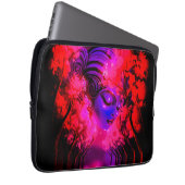 Neon Goddess in Enchanted Forest Laptopschutzhülle (Vorne Rechts)