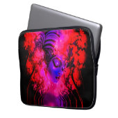 Neon Goddess in Enchanted Forest Laptopschutzhülle (Vorderseite Links)