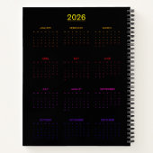 Neon Goddess in Enchanted Forest Notizblock (Rückseite)