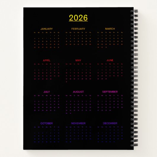 Neon Goddess in Enchanted Forest Notizblock (Rückseite)