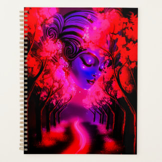 Neon Goddess in Enchanted Forest Planer