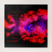 Neon Goddess in Enchanted Forest Puzzle (Horizontal)