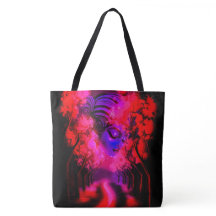 Neon Goddess in Enchanted Forest