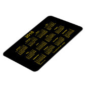 Neon Gold Kalender 2018 von Janz 4x6 Magnet (Linke Seite)