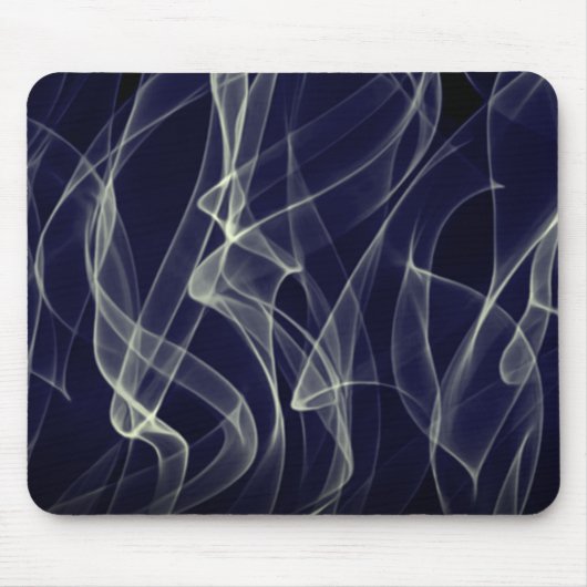 Neon Gold und Blue Curvy Line Muster - COOL Mousepad (Vorne)