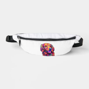 Neon Golden Retriever Bauchtasche