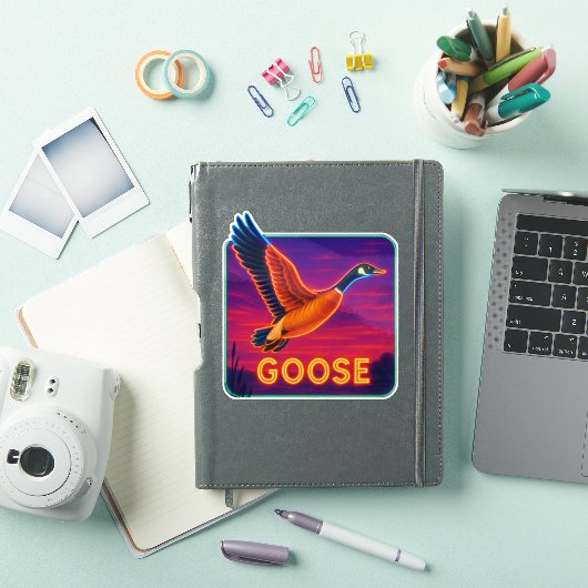 Neon Goose Sticker (iPad Hülle)