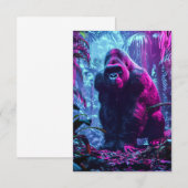 Neon Gorilla Dankeskarte (Vorne/Hinten)