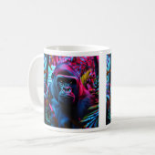 Neon Gorilla Kaffeetasse (Vorderseite Links)