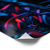 Neon Gorilla Poster (Ecke)