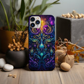 Neon Gothic, psychedelisches Muster Case-Mate iPhone Hülle