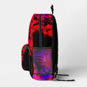 Neon-Göttin im verzauberten Wald Bedruckter Rucksack (Rechts)