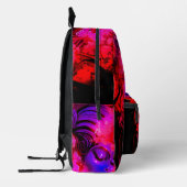 Neon-Göttin im verzauberten Wald Bedruckter Rucksack (Links)
