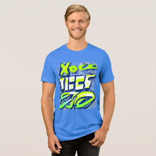 Neon Graffiti Art T-Shirt Tri-Blend Shirt
