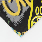 Neon-Graffiti-Gaming-Muster Fleecedecke (Ecke)