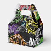 Neon-Graffiti-Gaming-Muster Geschenkschachtel (Vorderseite)