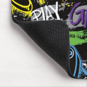 Neon-Graffiti-Gaming-Muster Mousepad (Ecke)