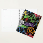 Neon-Graffiti-Gaming-Muster Planer (Anzeige)