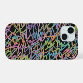 Neon-Graffiti-iPhone-Hülle iPhone 15 Hülle (Rückseite (Horizontal))