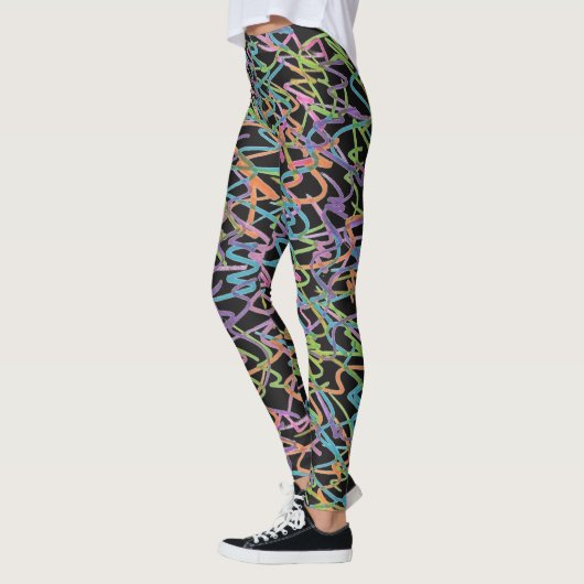 Neon Graffiti Leggings (Links)