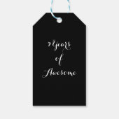  Neon Graffiti Six Seven Birthday Party Trend Geschenkanhänger (Rückseite)