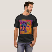 Neon Graffiti T-Rex Skate Trick T-Shirt (Vorne ganz)