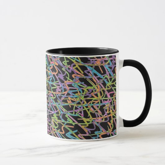 Neon Graffiti Tasse (Rechts)