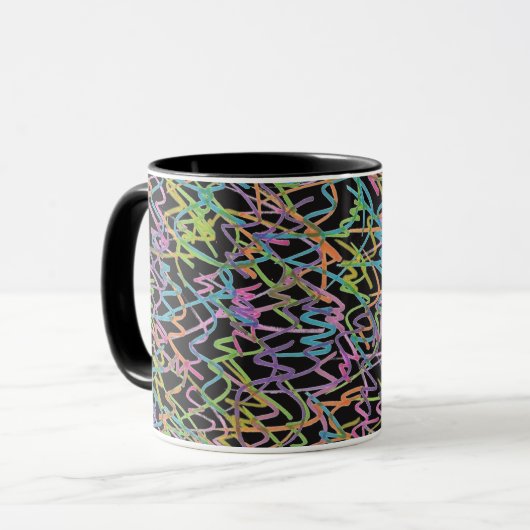 Neon Graffiti Tasse (Vorderseite Links)