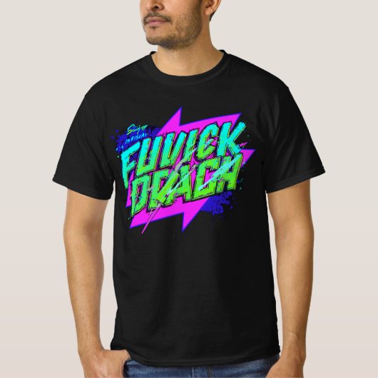 🔥 Neon Graffiti Typografie Streetwear Design 🔥 T-Shirt (Vorderseite)