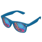 Neon Grafitti Partybrille (Schrägansicht)