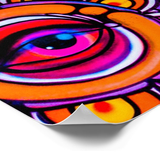 Neon Grafitti Poster (Ecke)