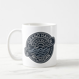 Neon Grand Haven Michigan Kaffeetasse