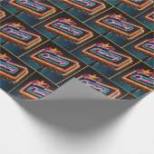 Neon Grand Opening Billboard Geschenkpapier (Ecke)