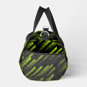 Neon Green Abstrakt Geometric Custom Gym Sports Duffle Bag (Rechts)