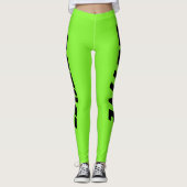 Neon Green Active Sport Leggings (Vorderseite)