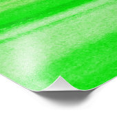 Neon Green Backdrop Wasserfarbe Abstrakt Hintergru Fotodruck (Ecke)