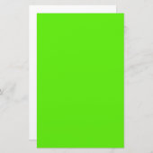Neon Green Background Solid Color Background Briefpapier (Vorne/Hinten)
