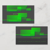 neon green BC Visitenkarte (Vorne/Hinten)