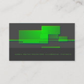 neon green BC Visitenkarte (Rückseite)