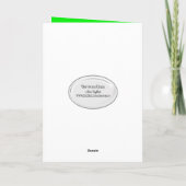 Neon Green Birthday Calculator Karte (Rückseite)