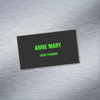Neon Green Black Custom Color Wedding Event Modern