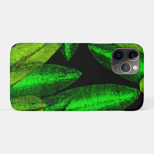 Neon Green Blätter Art. Jetzt kaufen Case-Mate iPhone Hülle (Rückseite (Horizontal))