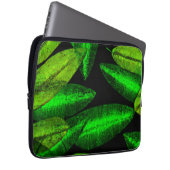 Neon Green Blätter Art. Jetzt kaufen Laptopschutzhülle (Vorne Rechts)