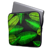 Neon Green Blätter Art. Jetzt kaufen Laptopschutzhülle (Vorderseite Links)