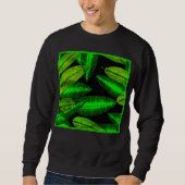 Neon Green Blätter Art. Jetzt kaufen Sweatshirt (Vorderseite)