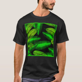 Neon Green Blätter Art. Jetzt kaufen T-Shirt